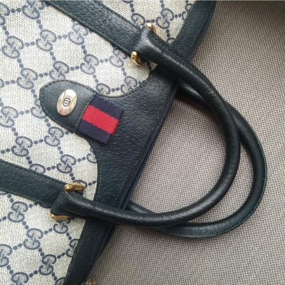 Authentic Vintage Gucci GG Monogram Supreme Sherry Web Ophidia Boston Doctor - Picture 8 of 16